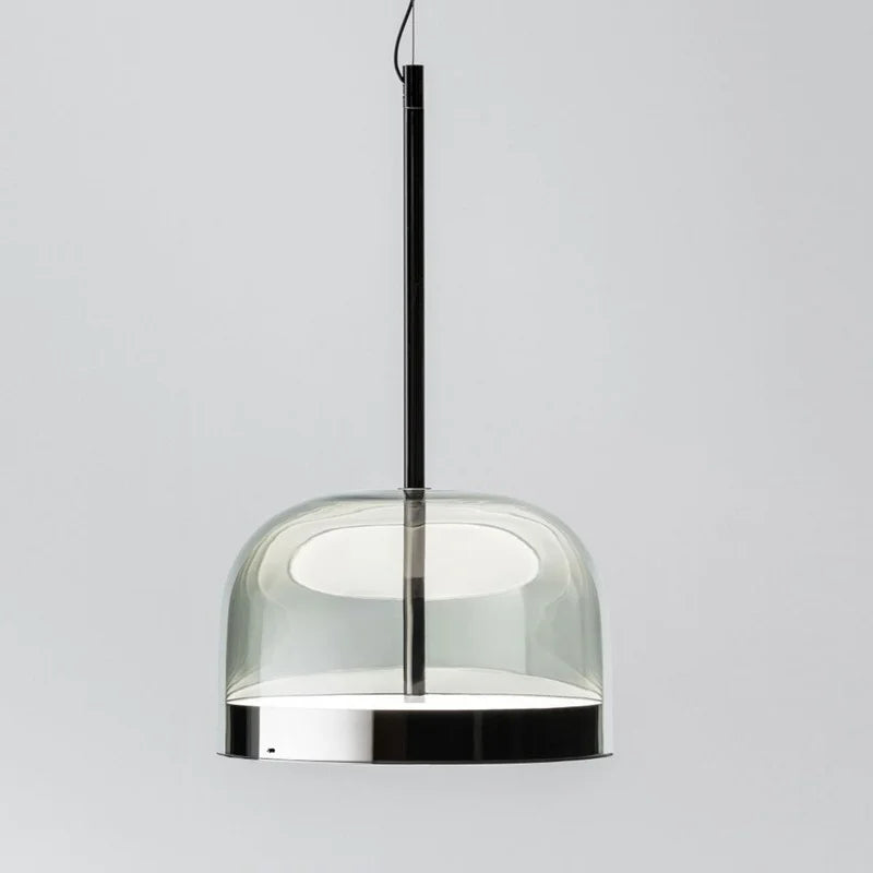 suspension en verre design nordique luminaire moderne à LED - vue 4 sur 9
