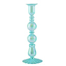 bougeoir conique en verre pour décoration festive et bureau