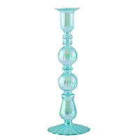 bougeoir conique en verre pour décoration festive et bureau