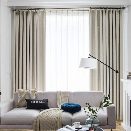 Rideau occultant plissé motif enfant salon chambre balcon