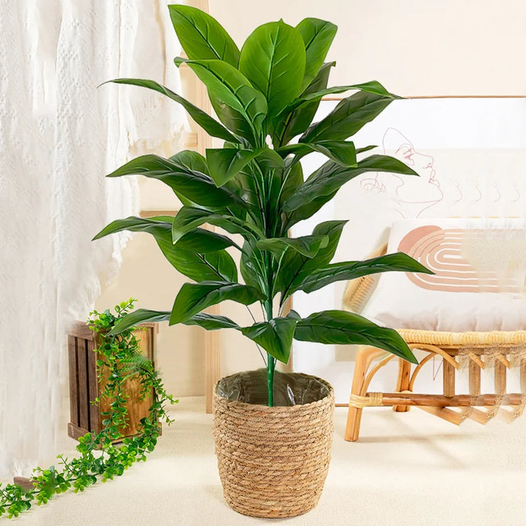 plantes artificielles tropicales au toucher réaliste pour décoration intérieure