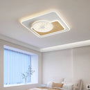 Luxurious minimalist Nordic modern wooden square ceiling light