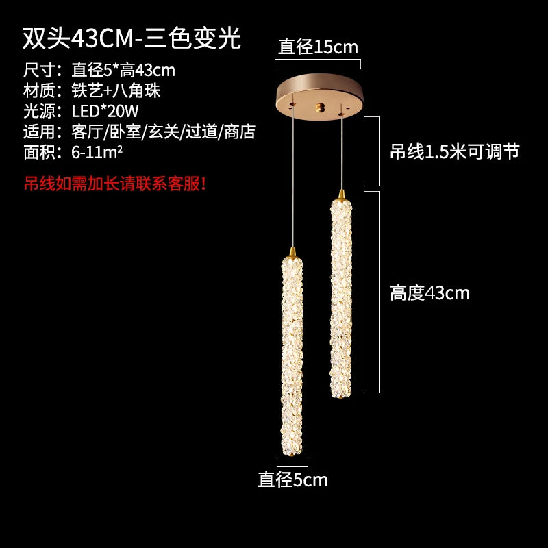 lampe de chevet moderne en cristal pour décoration intérieure - vue 12 sur 12