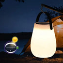 lanterne solaire rechargeable sans fil avec poignée en silicone