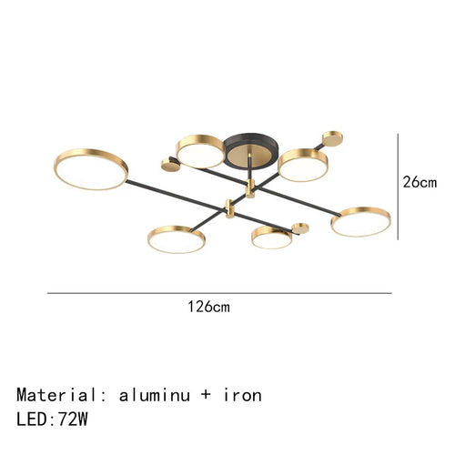 Minimalist LED ceiling light with 3 colour temperatures decorative indoor fixture - vue 23 sur 30