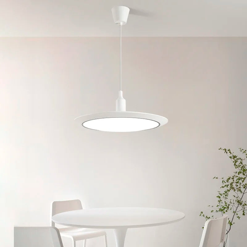 lustre led minimaliste ultra-mince circulaire trois-preuve - vue 4 sur 22