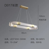 suspension à led en forme d'anneau pour loft et restaurant