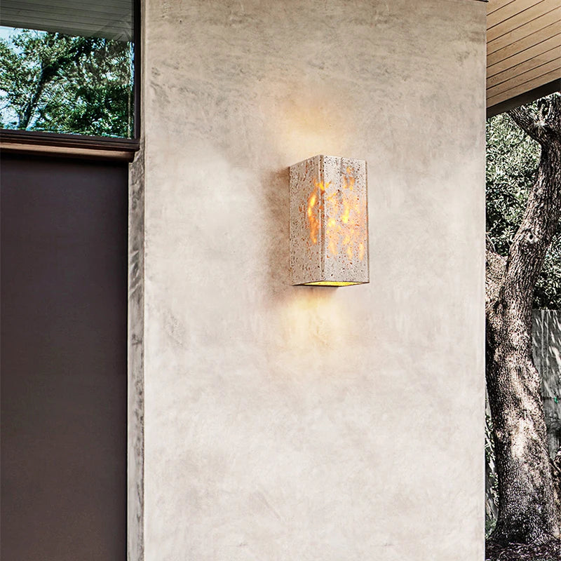 Applique murale led étanche style japonais pour extérieur villa - vue 4 sur 8