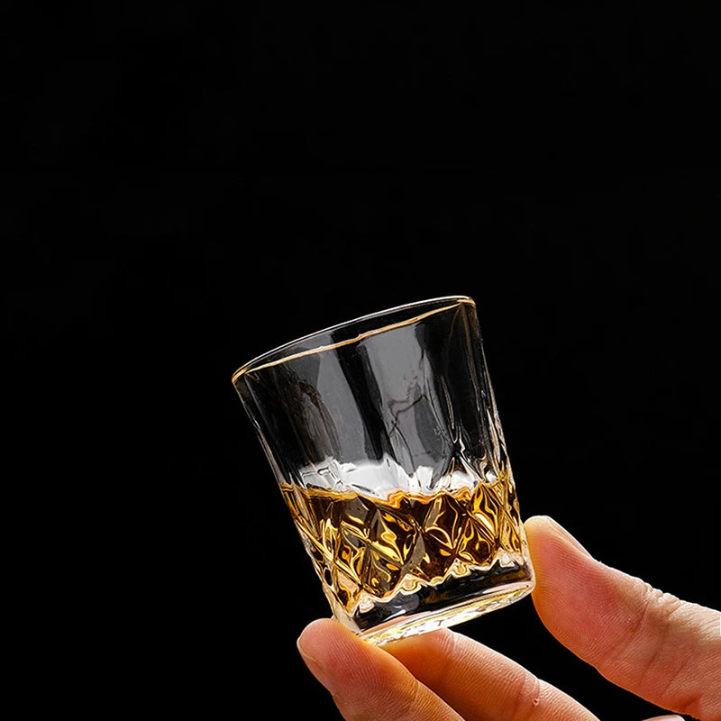 Verres a shot sculptes luxe 50ml lot elegant