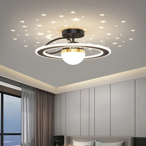 Plafonnier nordique moderne à leds luxe étoile ciel - vue 2 sur 14