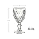 Verre à vin rétro relief style européen épais