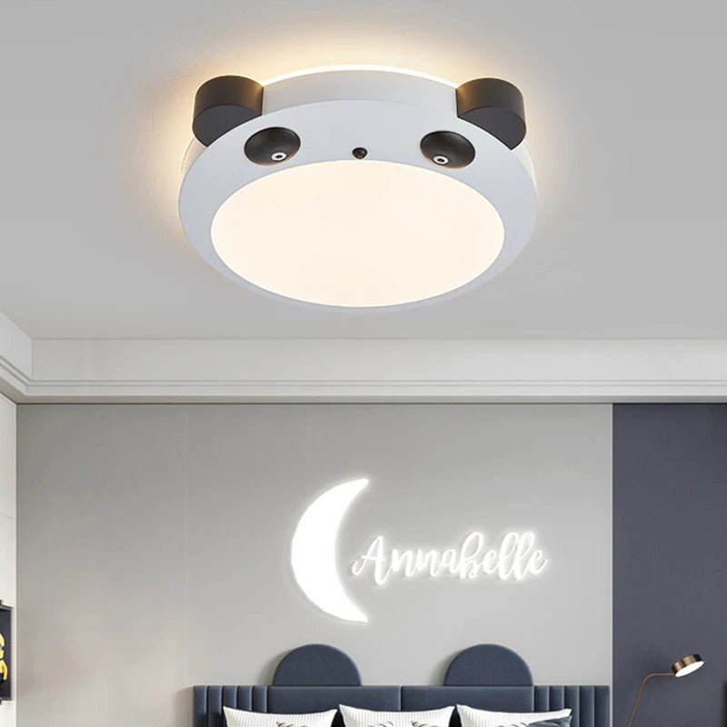plafonnier led panda pour décoration chambre enfant - vue 6 sur 7
