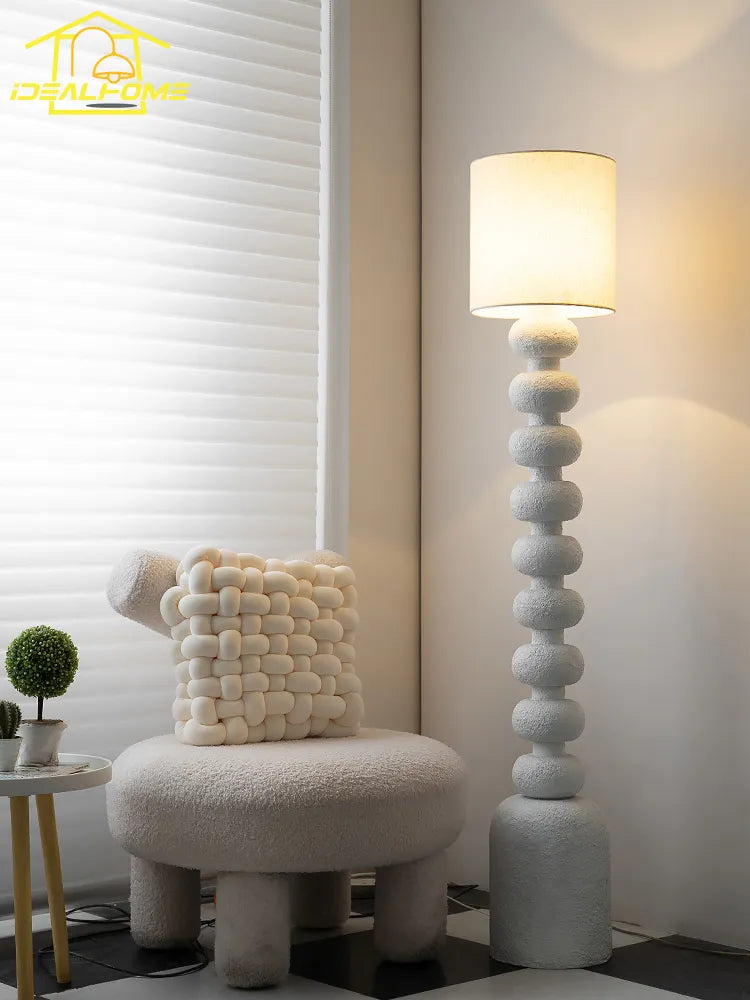 Lampadaire minimaliste wabi-sabi LED E27 - vue 3 sur 6