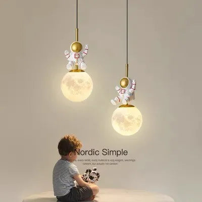 suspension moderne panda lune haut de gamme - vue 3 sur 12