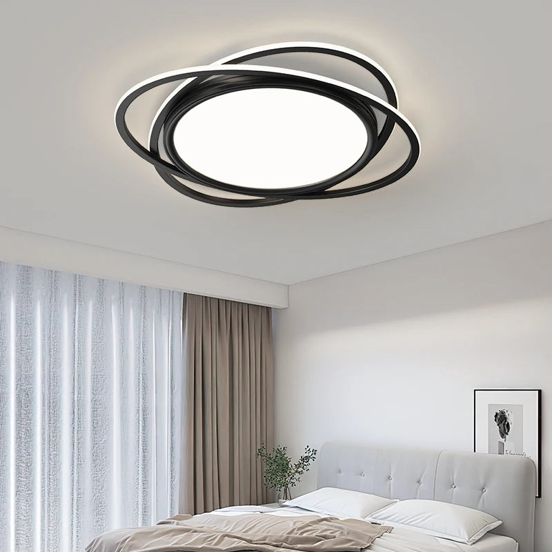 Minimalist LED ceiling light for cosy indoor lighting - vue 5 sur 12