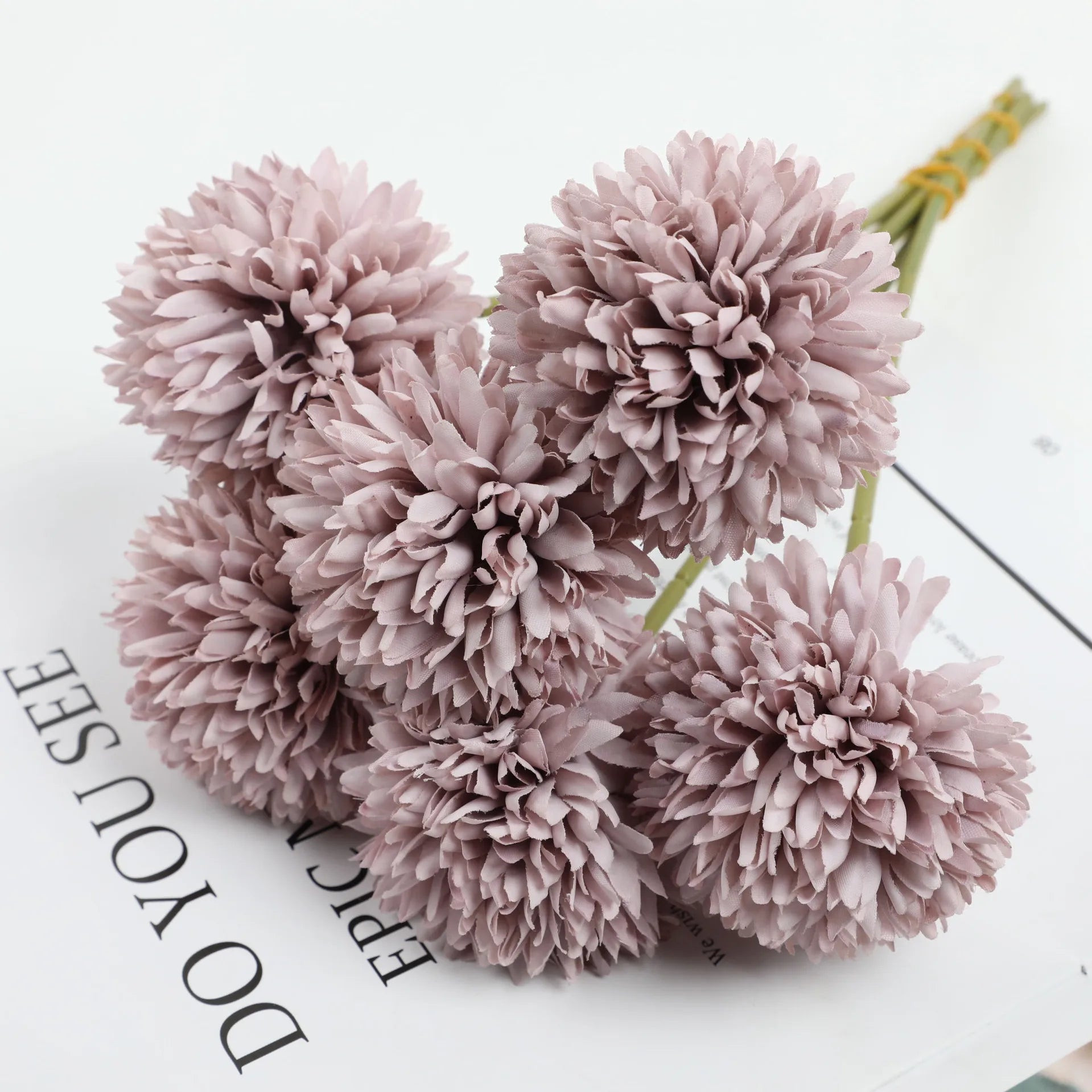 boule de chrysanthème artificielle pour décoration de mariage et fête - vue 12 sur 12