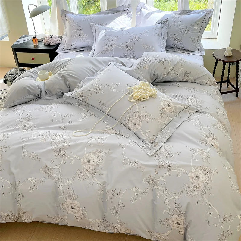 parure de lit en coton haute densité 3 pièces luxe