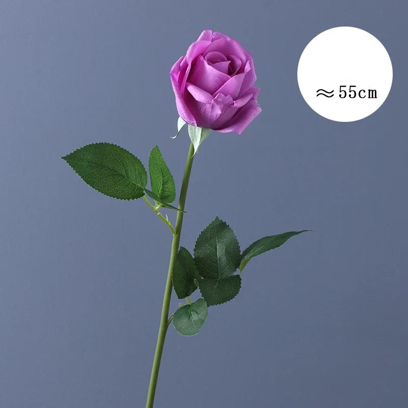 fleur de rose artificielle en latex pour mariage décoration et événements - vue 11 sur 14