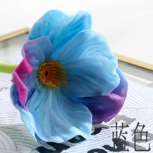 fleur de pavot artificielle pour décoration de mariage et intérieure - vue 14 sur 14