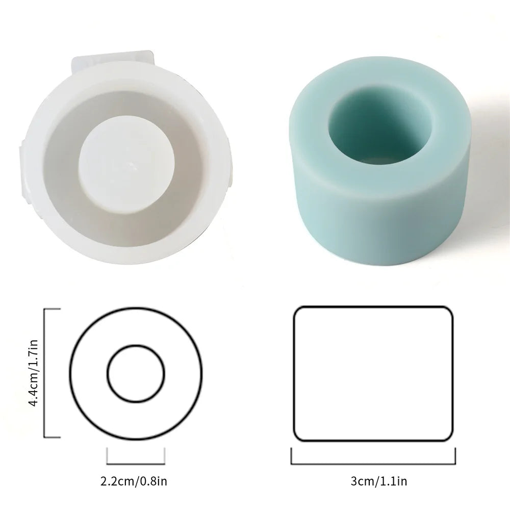 moule à bougie en silicone pour créations artisanales parfumées - vue 12 sur 16