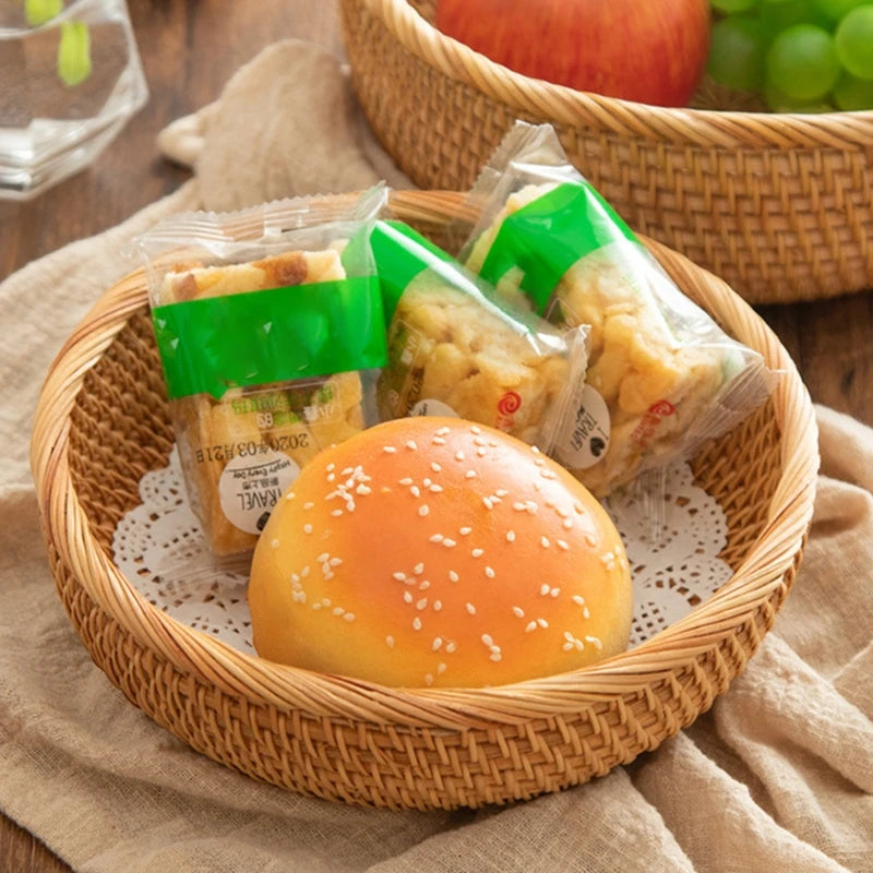 Corbeille bol à fruits en osier fait main pour cuisine ou salle à manger - vue 5 sur 9