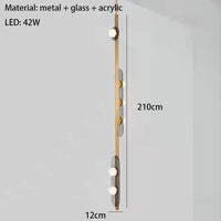 lustre led art déco style 	 en verre suspendu