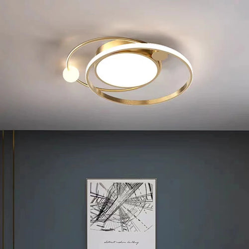 Lustre Led moderne pour chambre salon cuisine étude plafonnier ménage nordique atmosphère créative luminaire - vue 7 sur 13