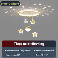 Plafonnier LED en forme d'étoile pour chambre d'enfant