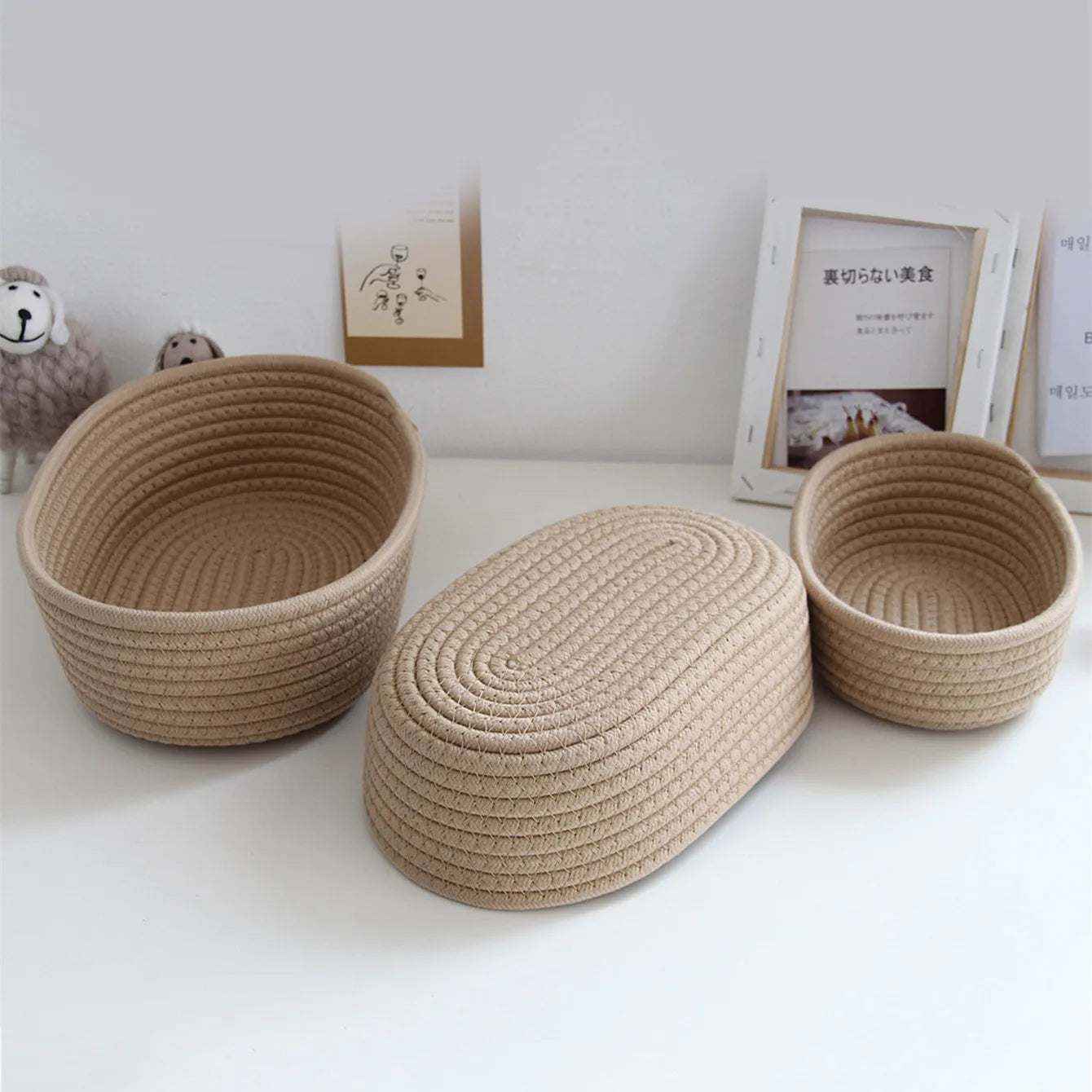 paniers de rangement multifonctionnels pour bureau et jouets enfants - vue 4 sur 10