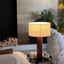 Minimalist solid wood table lamp wabi sabi decorative style