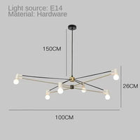 Minimalist postmodern decorative glass lamp for interiors