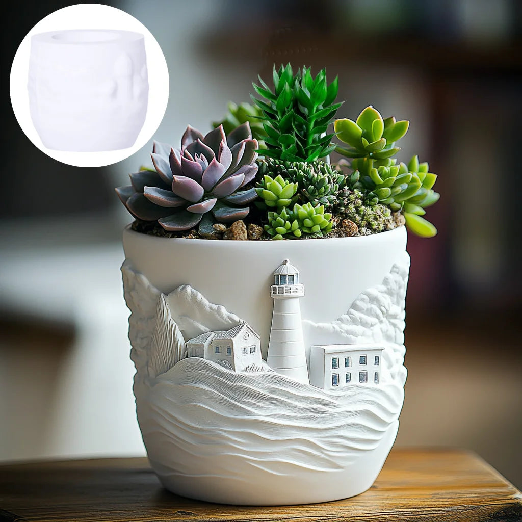 moule en silicone pour pot de fleurs et rangement décoratif - vue 6 sur 6