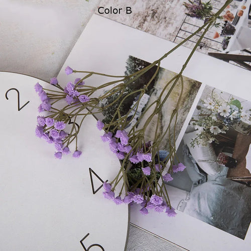 90 têtes de fleurs artificielles pour décorations variées et bricolage - vue 12 sur 12