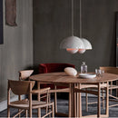 Iron pot LED pendant light multicolour semicircular chandelier for restaurant and kitchen décor