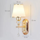Modern minimalist crystal wall light for decorative interiors