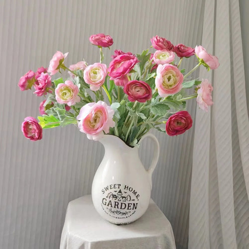 bouquet de fleurs artificielles en soie pour décoration et accessoires photo - vue 2 sur 12