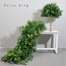 Green Plants Outdoor Runners Wedding Decoration, Artificial Plants Ball Road Leaders Decoration Fake Plants Garden Decoration
