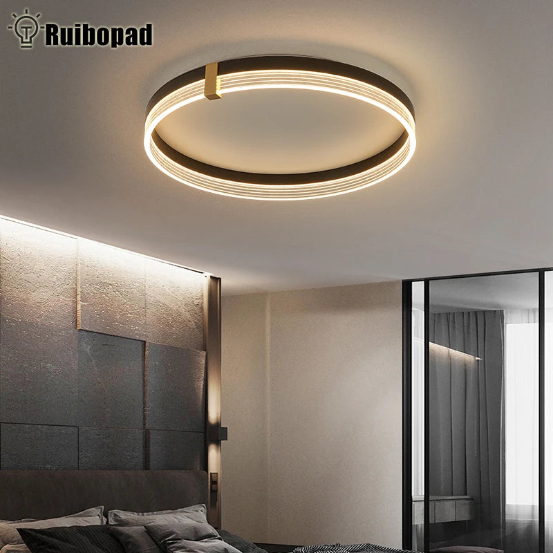 Plafonnier Led minimaliste avec télécommande - vue 4 sur 15