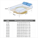 1PC Thicken Solid Color Checked Mattress Cover,Cotton-padded Breathable,Dust Proof,All SeasonsSuitable For The Bedroom,