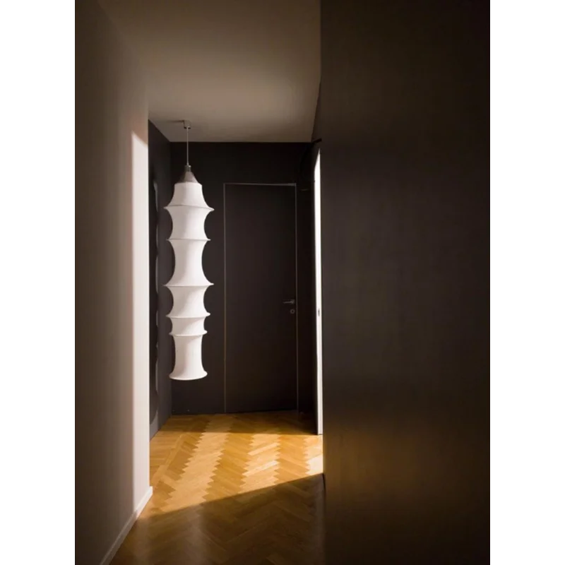 lustre en soie nordique wabi-sabi pour éclairage intérieur élégant - vue 6 sur 14