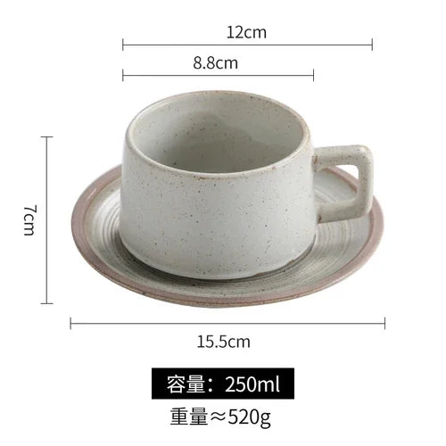 Service à thé céramique style japonais rétro tasses