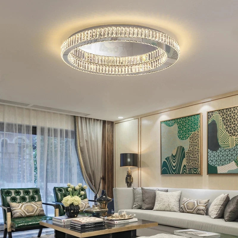 lustre de luxe postmoderne en cristal winfordo wf-xd006 - vue 5 sur 14
