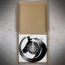 horloge murale vinyle cheval décoration équestre artisanale cadeau unique