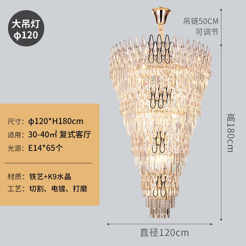 lustre en cristal pour un éclairage élégant et moderne - vue 11 sur 10
