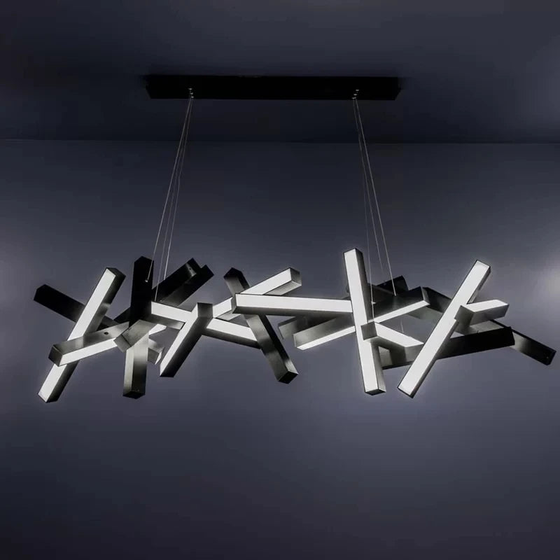 lustre moderne minimaliste en métal pour barre de restaurant - vue 5 sur 5