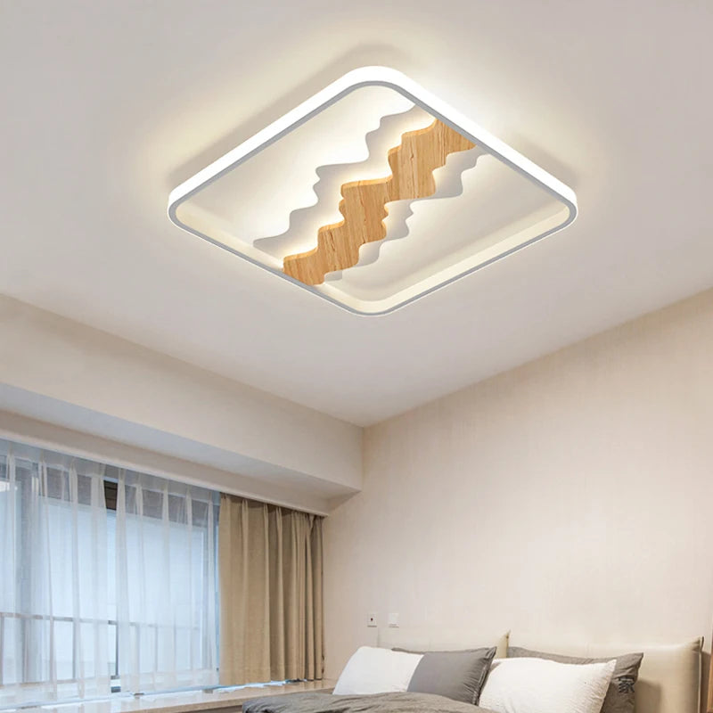 plafonnier style bois moderne minimaliste pour toute la maison - vue 4 sur 11