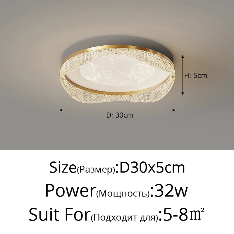 plafonnier moderne en laiton design créatif minimaliste pour intérieur - vue 25 sur 26