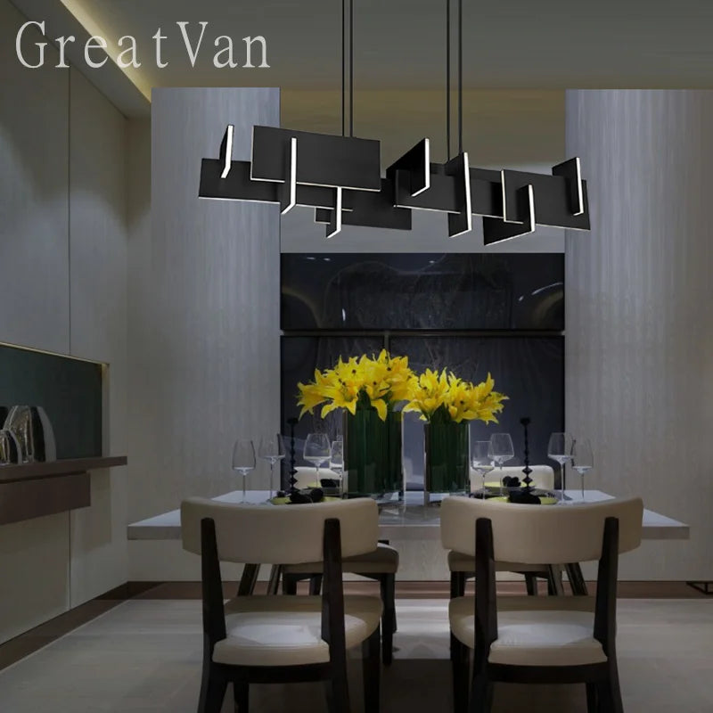 lustre post-moderne de style 	 pour restaurant luxueux - vue 2 sur 5