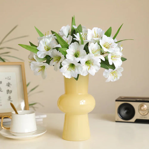 fleur artificielle trompette bouquet décoratif pour mariage et maison - vue 7 sur 12