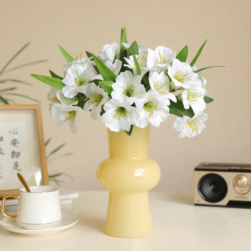 fleur artificielle trompette bouquet décoratif pour mariage et maison - vue 6 sur 12